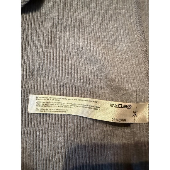 Free People Intimately FP Ribbed V-Neck Tank Top Women's Medium Gray Layering - Picture 4 of 8